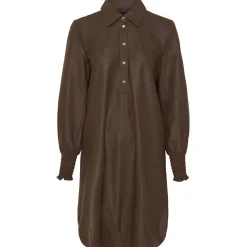 Best Sale Butterfly Cph Butterfly A-Shape Dress W. Smock - True Brown W. Light Gold Acc. Antal
