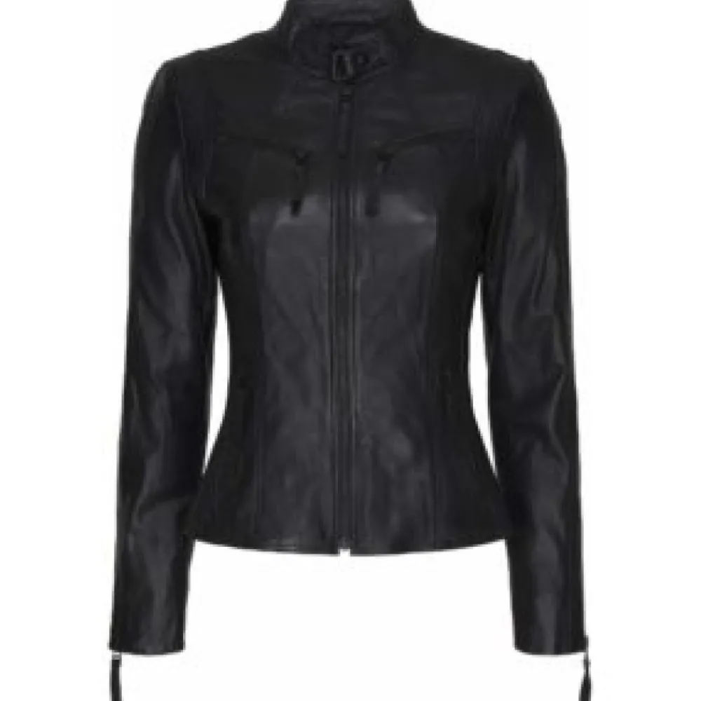 Clearance Butterfly Cph Butterfly Biker Jacket - Black W. Black Acc. Antal