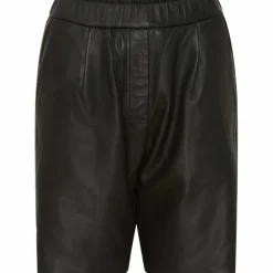 Outlet Butterfly Cph Butterfly Leather Shorts - Black Antal