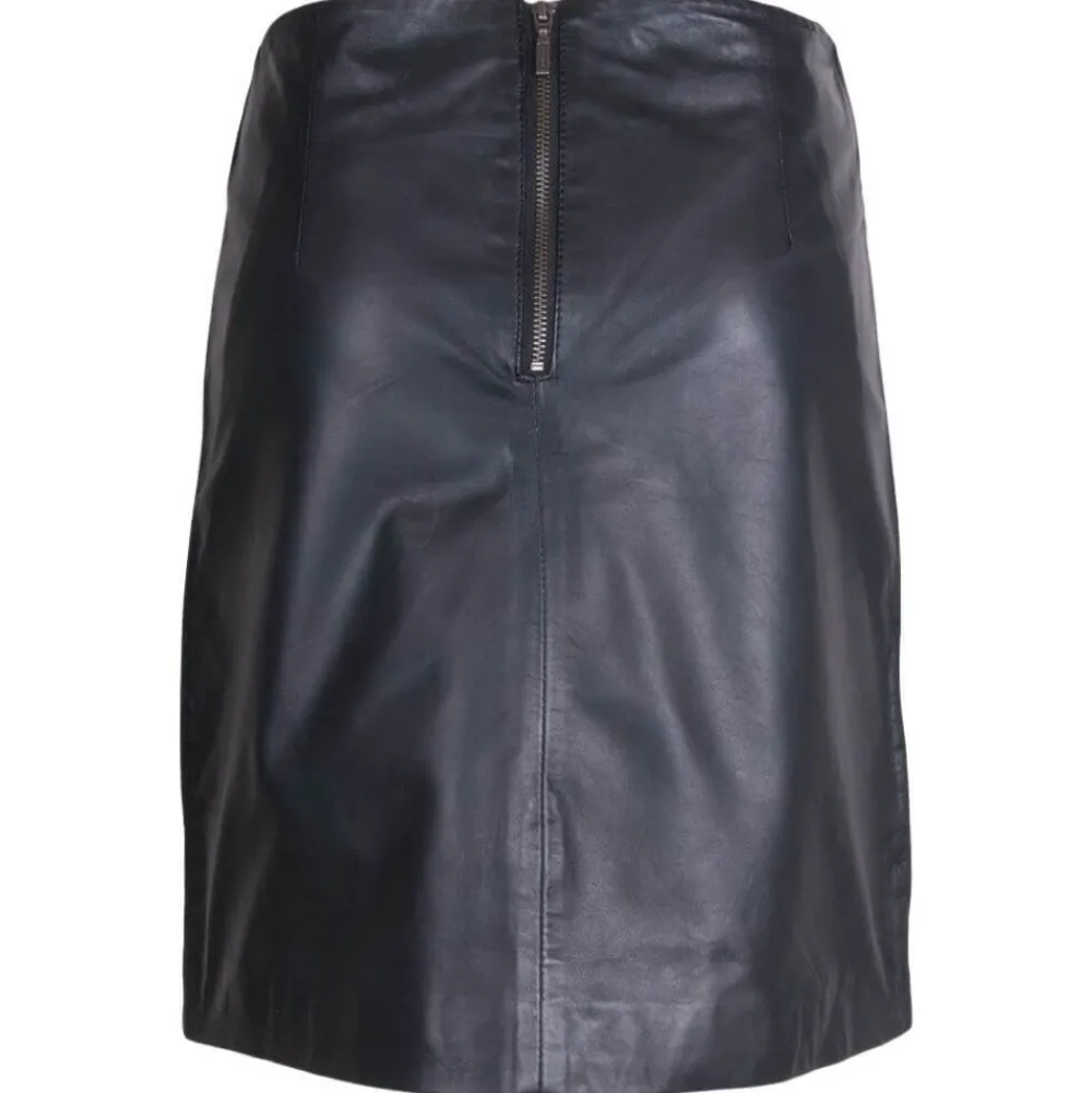 Hot Butterfly Cph Butterfly Leather Skirt - Black Antal
