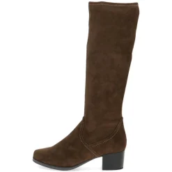 Shop Caprice Stretch Long Boot - Khaki Antal