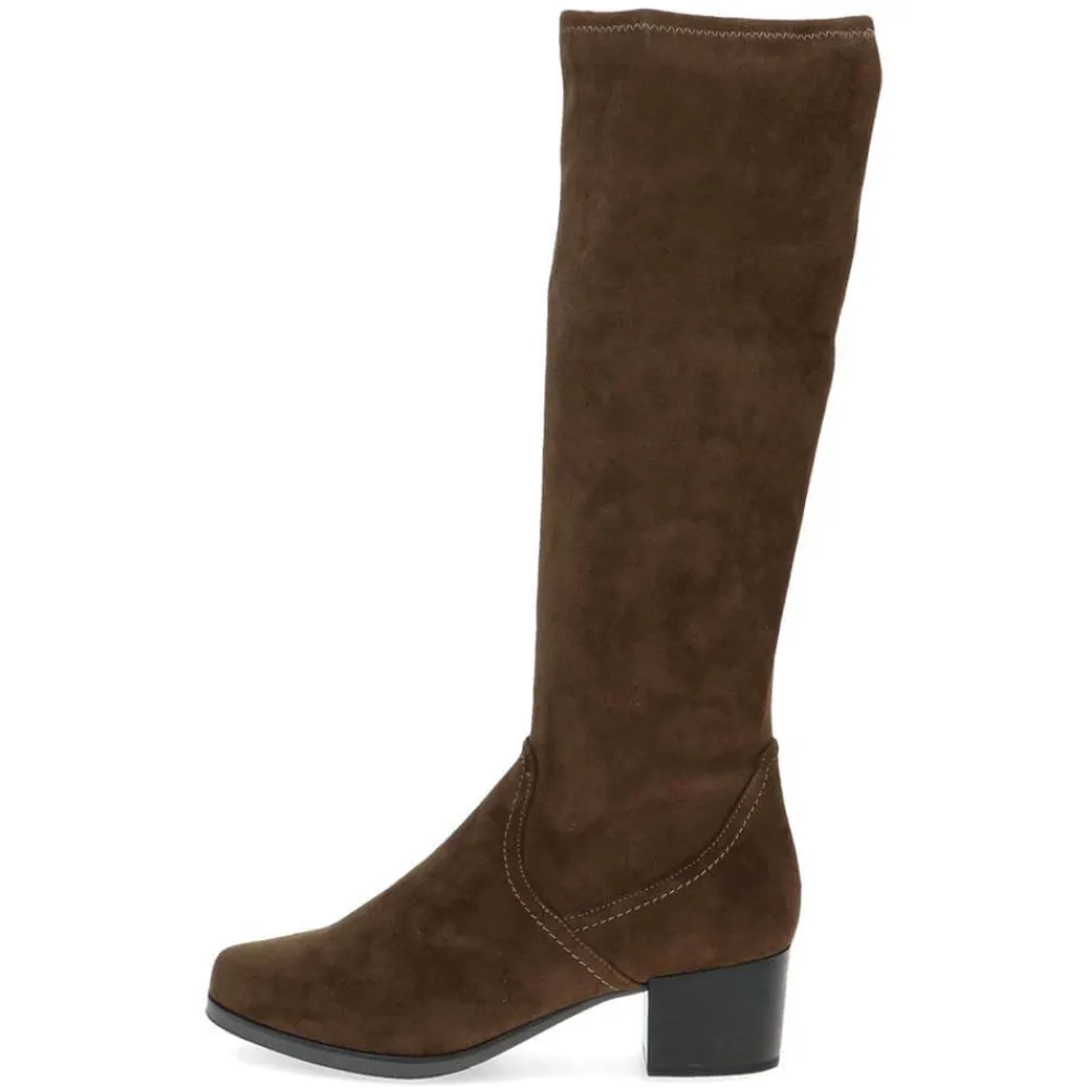 Shop Caprice Stretch Long Boot - Khaki Antal