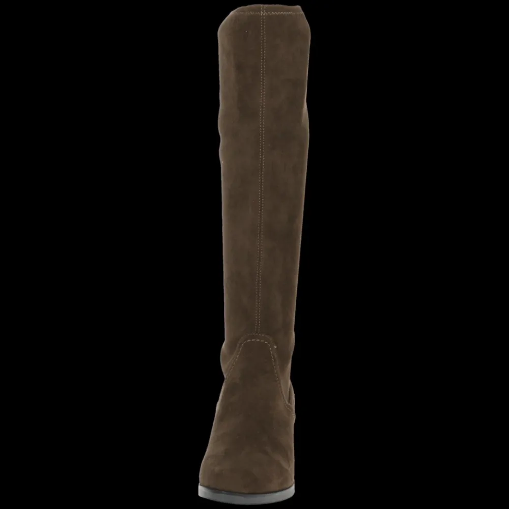 Shop Caprice Stretch Long Boot - Khaki Antal