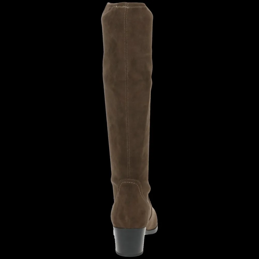 Shop Caprice Stretch Long Boot - Khaki Antal