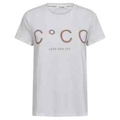 Clearance Co'Couture Coco Signature T-Shirt - White/Walnut Antal