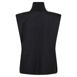 Sale Co'Couture Ida Pin Stripe Top - Dark Grey Antal