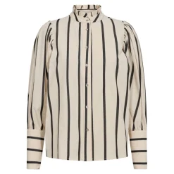 New Co'Couture Tessie Stripe Puff Shirt - Marciblack Antal