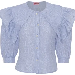 Cheap Custommade Shabana Shirt - Cornflower Blue Antal