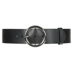 Discount DEPECHE & CO A/S Depeche Wide Belt - Black/Silver Buckle Antal