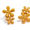 Best frkwolff Jewelry Big Flower Earring - Gold Antal