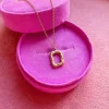 Online frkwolff Jewelry Big Square Necklace - Gold Antal