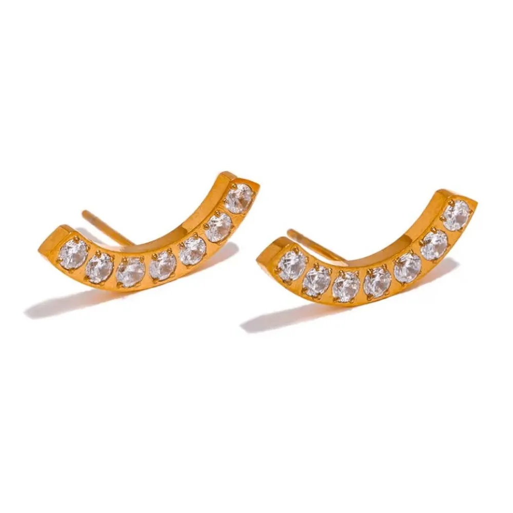 Cheap frkwolff Jewelry Brilli Earring - Gold Antal