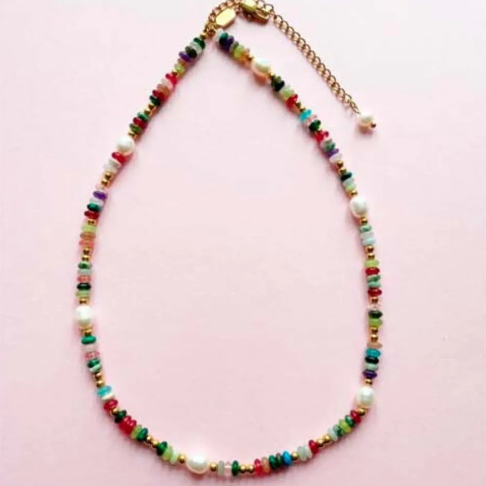 Sale frkwolff Jewelry Color Pearl Necklace - Mix Antal