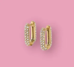 Hot frkwolff Jewelry Square Shine Earring - Gold Antal