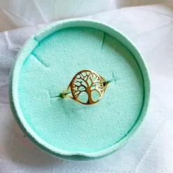 Sale frkwolff Jewelry Tree Of Life Coin Ring - Gold Antal