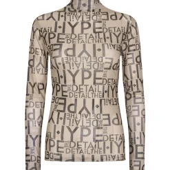 Cheap Hype The Detail Mesh Blouse - Black/Sand Antal