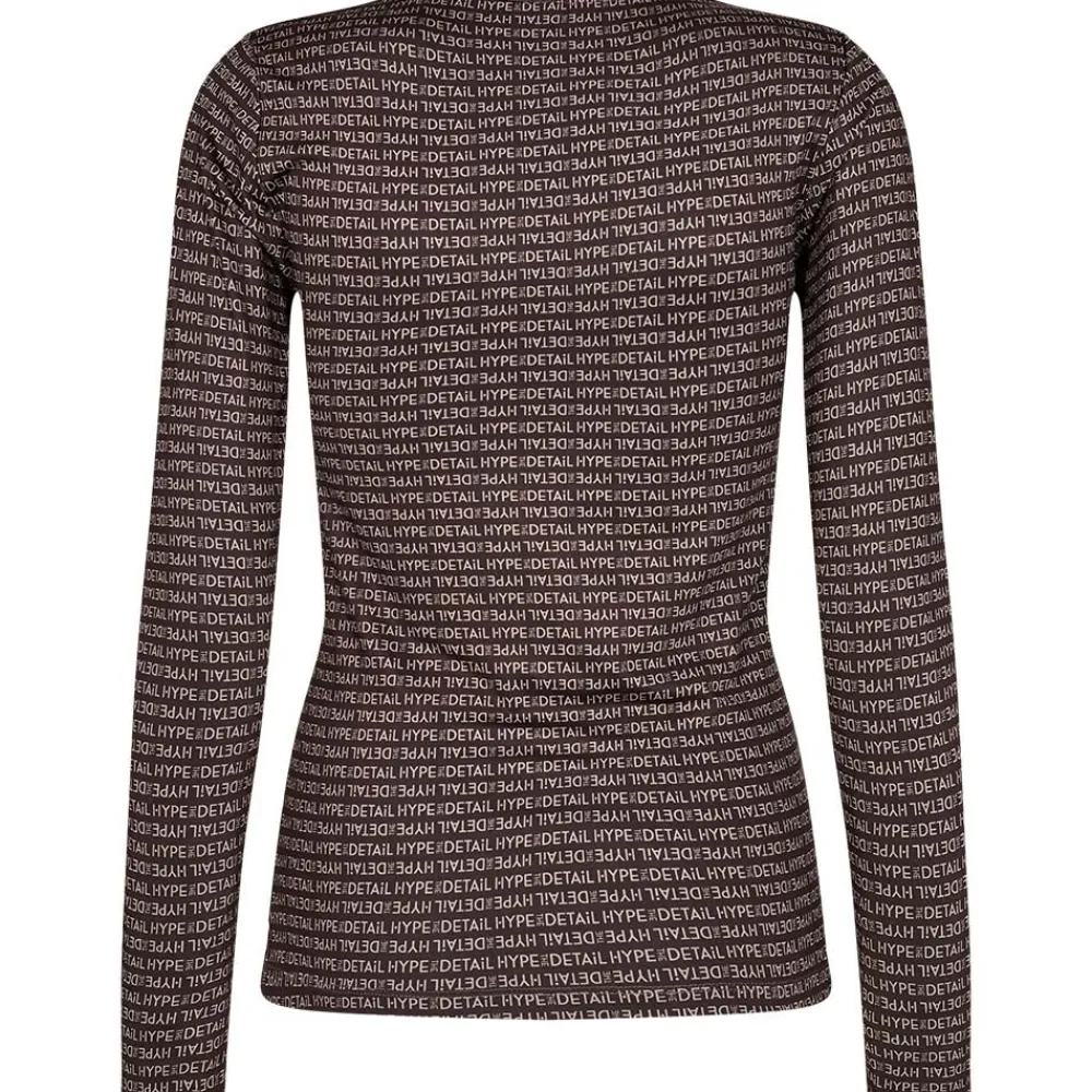 Cheap Hype The Detail Printed Blouse - Brown Antal