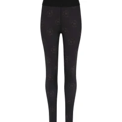 Hot Hype The Detail Printed Leggings - Black/Brown Antal