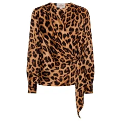 Store Karmamia Ines Blouse - Leopard (Kun I Haderslev & Online) Antal