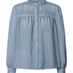 Clearance Lollys Laundry Airlie Shirt - Dusty Blue Antal