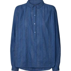 Discount Lollys Laundry Lari Shirt - Dusty Blue Antal