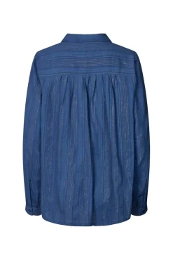 Discount Lollys Laundry Lari Shirt - Dusty Blue Antal