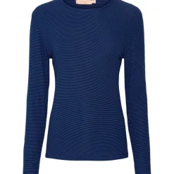 Fashion Marta Du Chateau Long Sleeved Tee - Royal/Black Antal