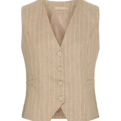 Best Sale Marta Du Chateau Solveig Vest - Beige Stripe Antal