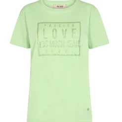Cheap Mos Mosh Ciara O-Ss Glam Tee - Arcadian Green Antal
