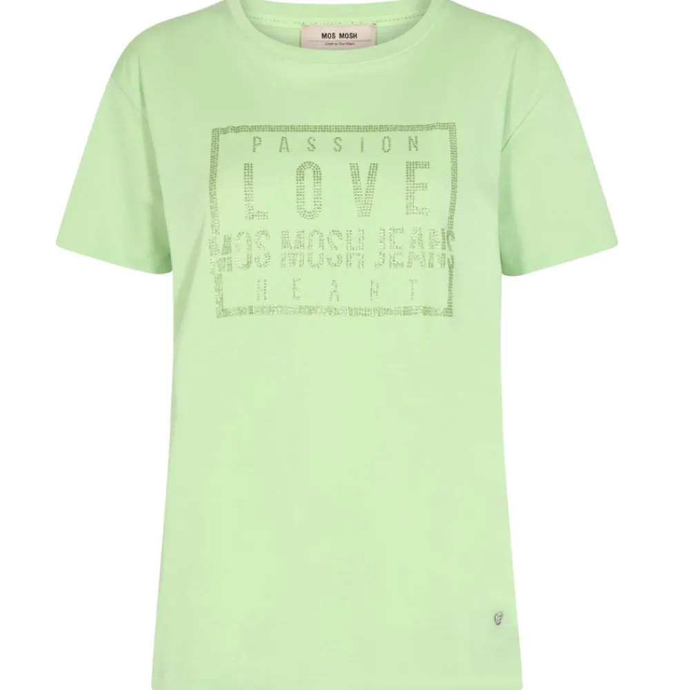Cheap Mos Mosh Ciara O-Ss Glam Tee - Arcadian Green Antal
