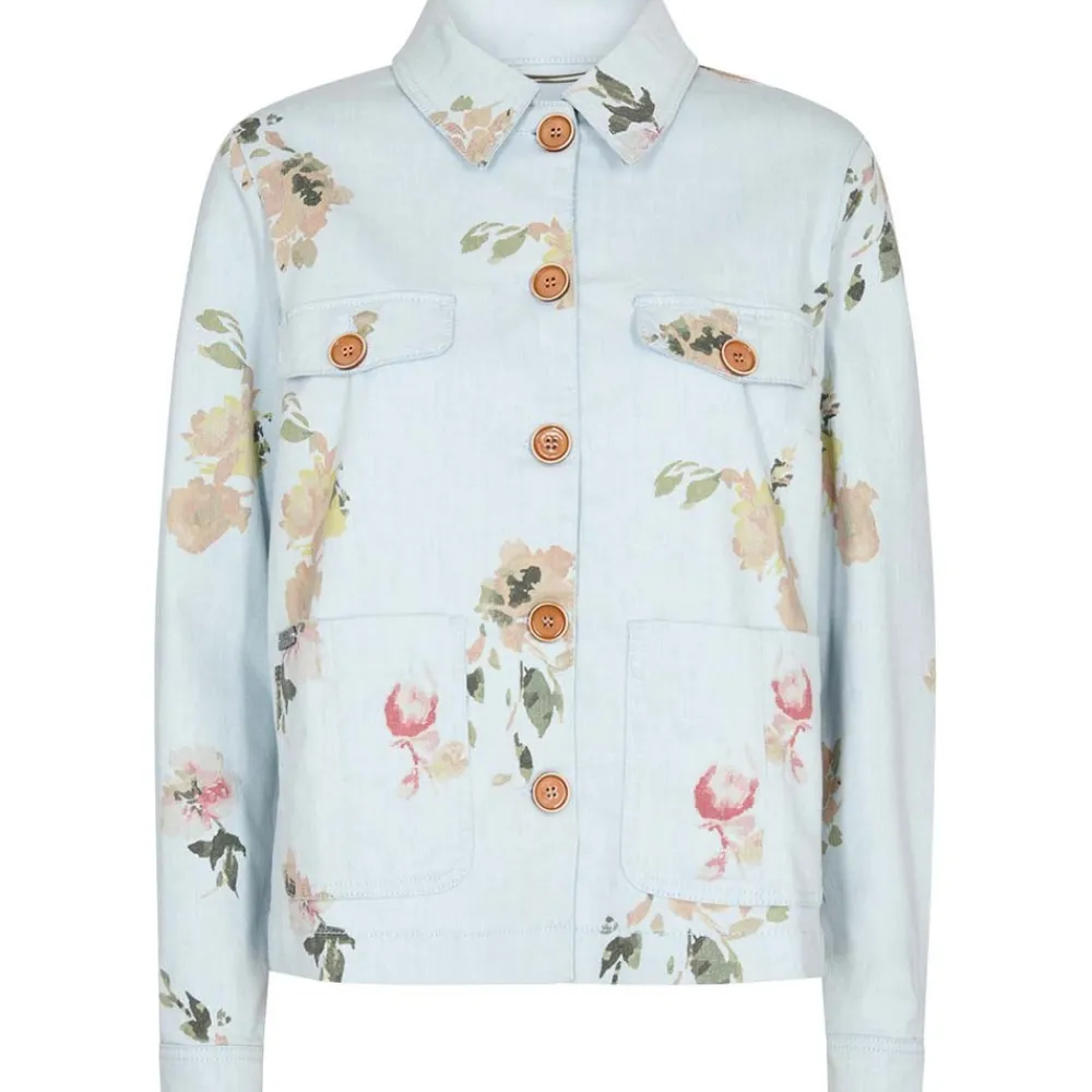 Online Mos Mosh Gine Denim Jacket - Light Blue Antal