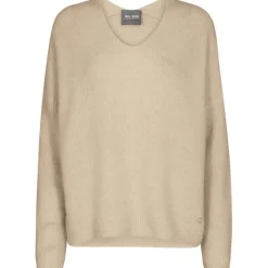 Best Sale Mos Mosh Thora V-Neck Knit - Savannah Tan Antal