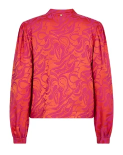 Best Mos Mosh Tinta Pivot Shirt - Burnt Ochre Antal