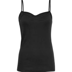 Discount Moss Copenhagen Rasimia V Neck Strap Top - Black Antal