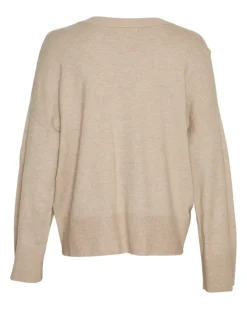 Best Moss Copenhagen Selana Rachelle Pullover - Oatmeal Melange Antal