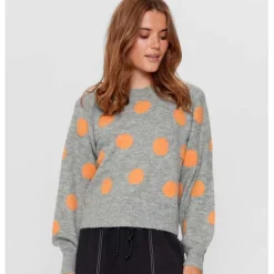 Fashion Nümph Numph Nuellen Pullover - Tangerine Antal