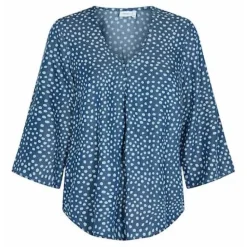 New Nümph Numph Nuvilna Blouse - Medium Blue Antal