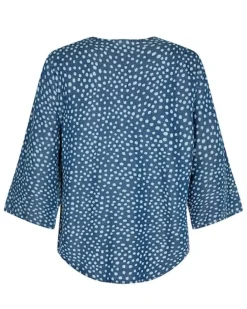New Nümph Numph Nuvilna Blouse - Medium Blue Antal