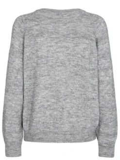 Discount Nümph Numph Riette Cardigan - Medium Grey Melange Antal