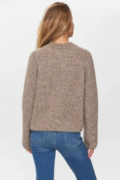 Clearance Nümph Numph Zindi Pullover - Fossil Melange Antal