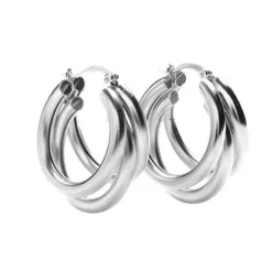 Store Pico Mai Hoops - Silver Antal