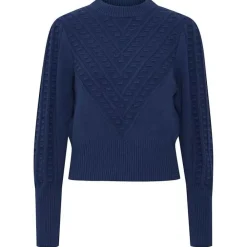 Cheap Pulz Amy Pullover - Twilight Blue Antal