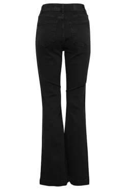 Flash Sale Pulz Becca Uhw Jeans Full Lenght - Black Denim Antal