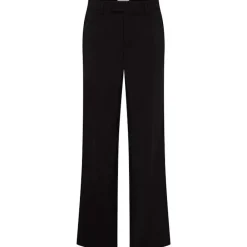 Sale Pulz Bindy Hw Pant Full Lenght Wide Leg - Black Beauty Antal
