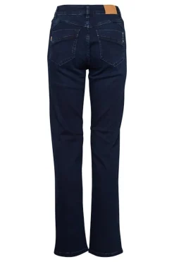 Best Pulz Carla Hw Jeans W. Studs Straight Leg - Blue Black Antal