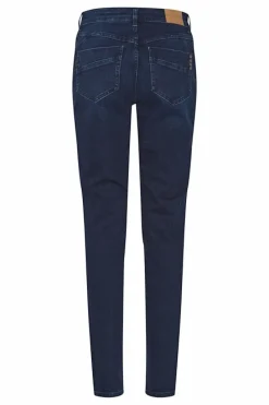 New Pulz Carmen Hw Jeans Skinny Leg - Blue Black Antal