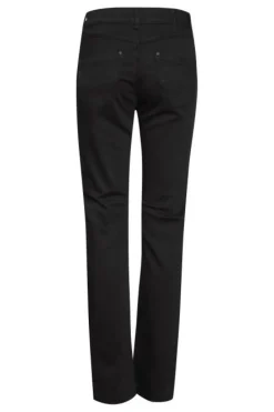 Sale Pulz Emma Straight Leg Stay Black Jeans - Black Denim Antal
