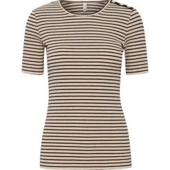 Cheap Pulz Havana T-Shirt - Irish Cream Stripe Antal