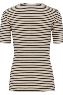 Cheap Pulz Havana T-Shirt - Irish Cream Stripe Antal