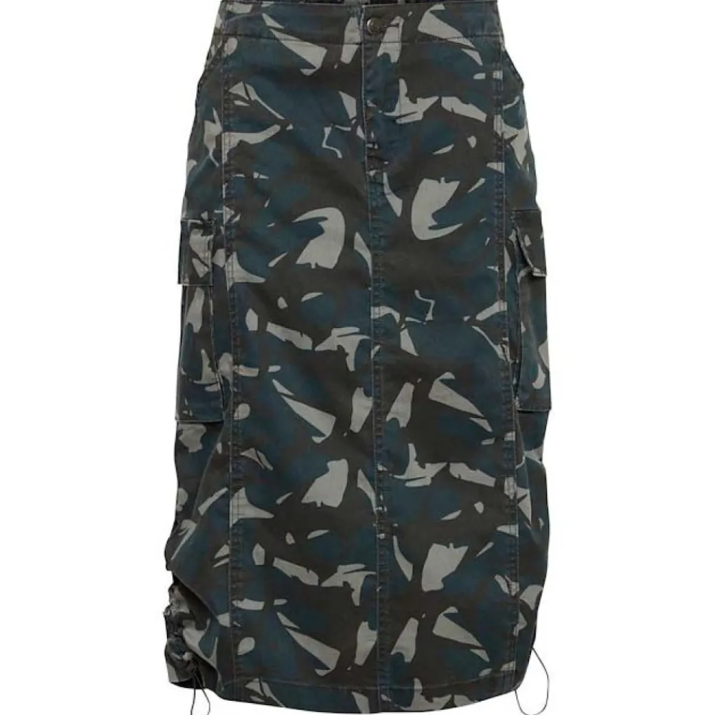 Cheap Pulz Lian Hw Skirt - Blue/Black Camo Antal